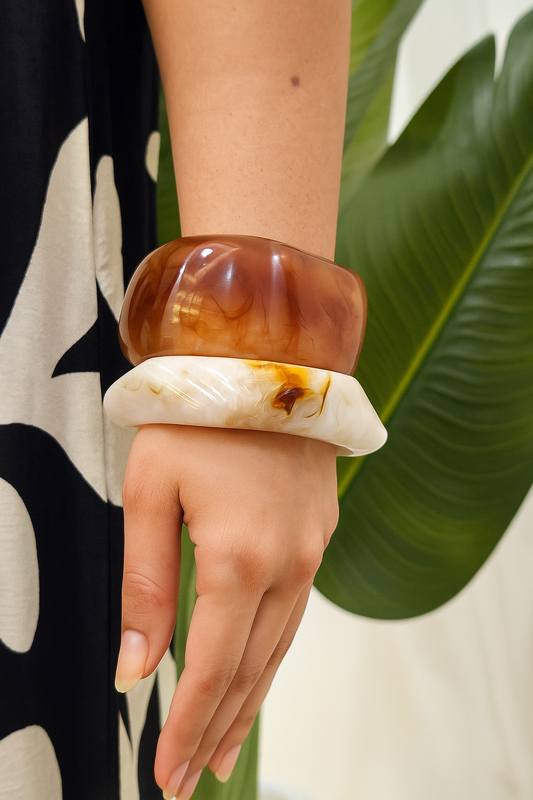Resin Bangles Stack