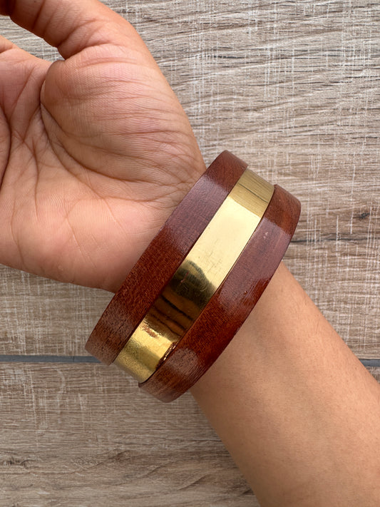 Stripe Wooden Bangles