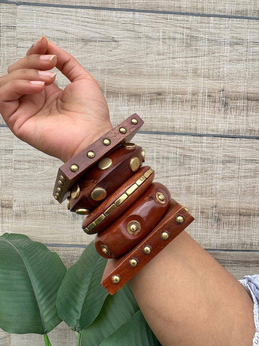 Wooden Bangle stack